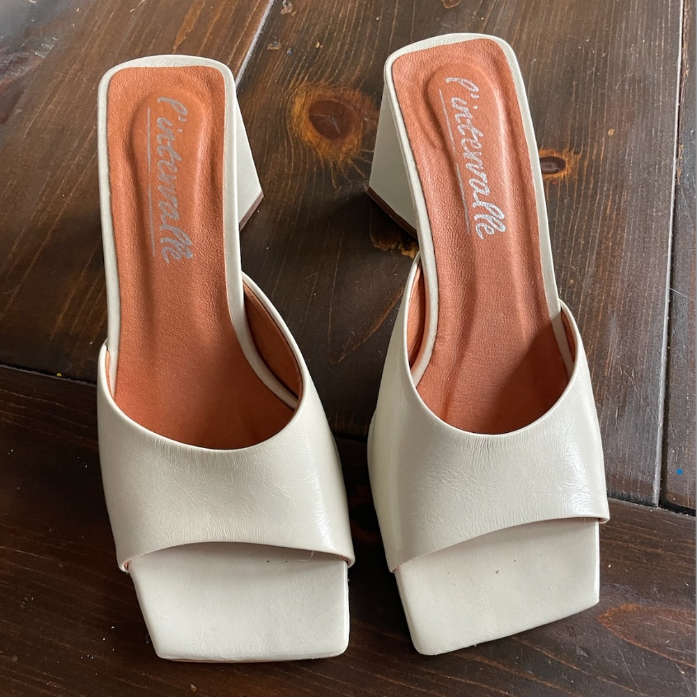 Cream Sandals